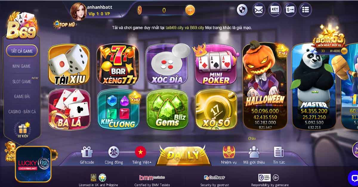Ưu điểm nhà cái B69
